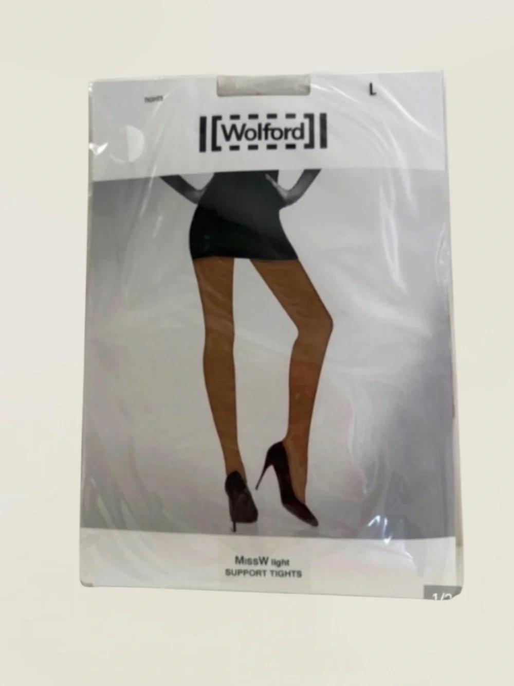 New! WOLFORD TERRE MISS W 40 LIGHT SUPPORT TIGHTS Size LARGE